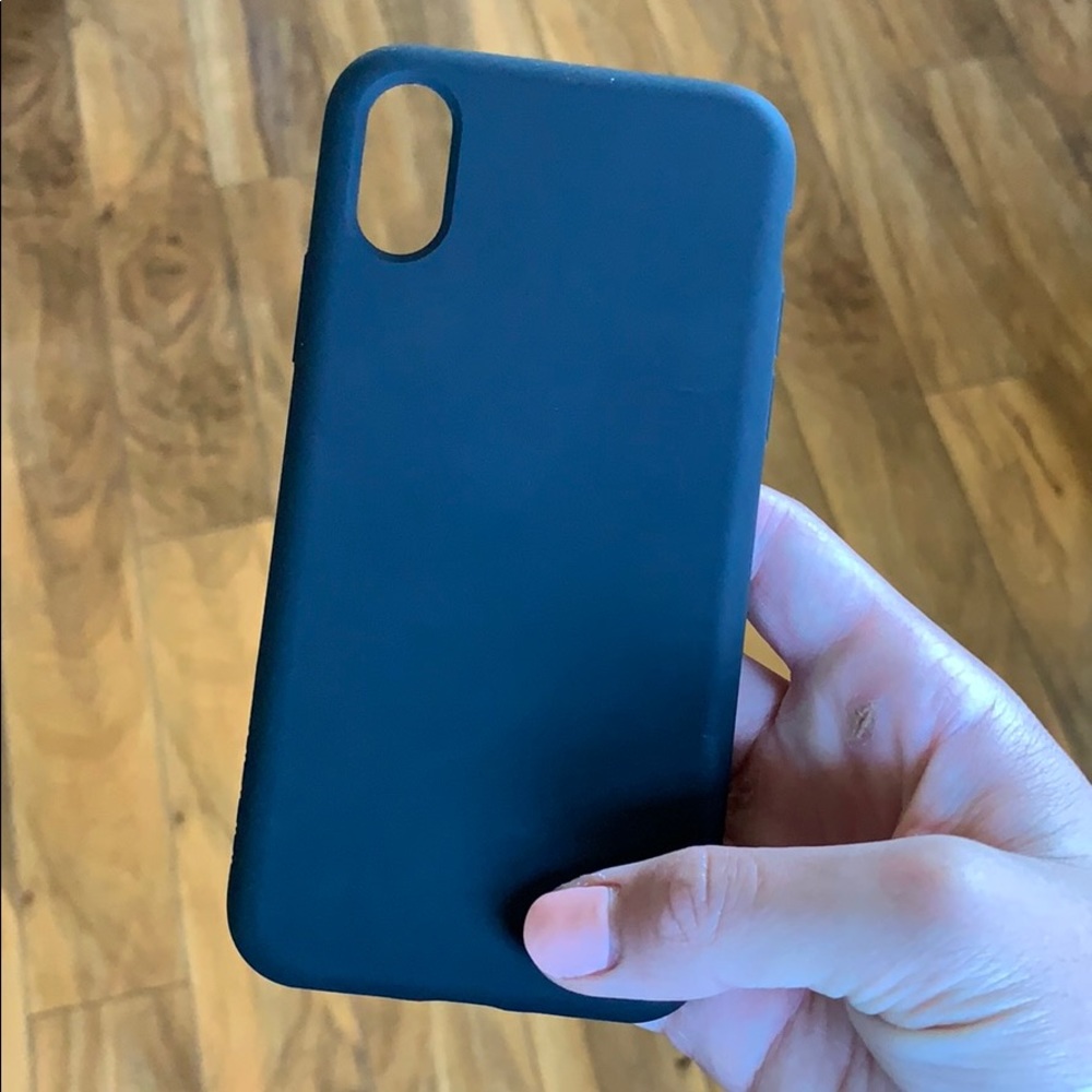Matte black iPhone XS case